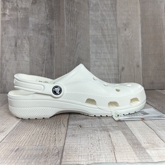 Crocs Baya Unisex Clog Shoes White Slip-On Men's Size 6 I Women's 8 10126-100 - Picture 7 of 12
